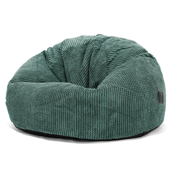 Klasická stolička sedací vak - Pom Pom Machová Zelená 01