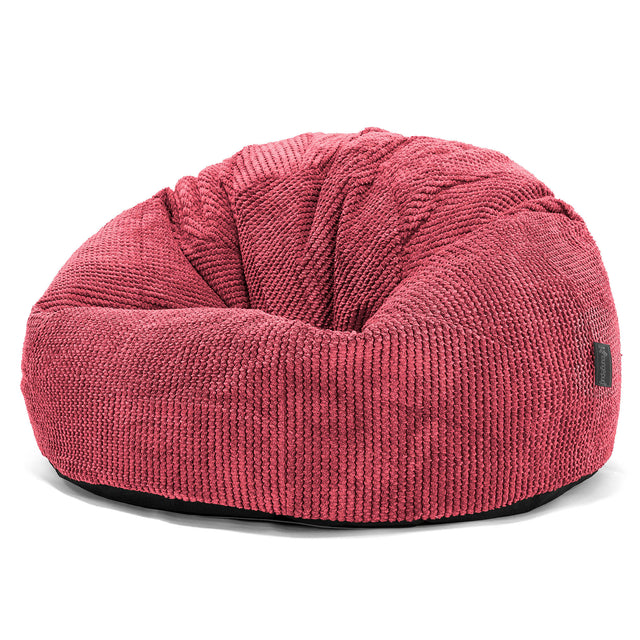 Klasická stolička sedací vak - Pom Pom Pastelová červená 01