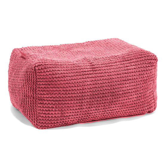 Malá podnožka - Pom Pom Pastelová červená 01