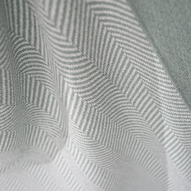 Deka / prikrývka - Pletené Rybia kosť Modré kačacie vajce 03