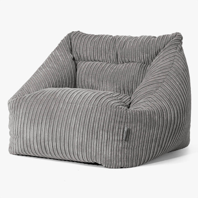 Maya Bean Bag Chair - Cord Graphite Grey 01