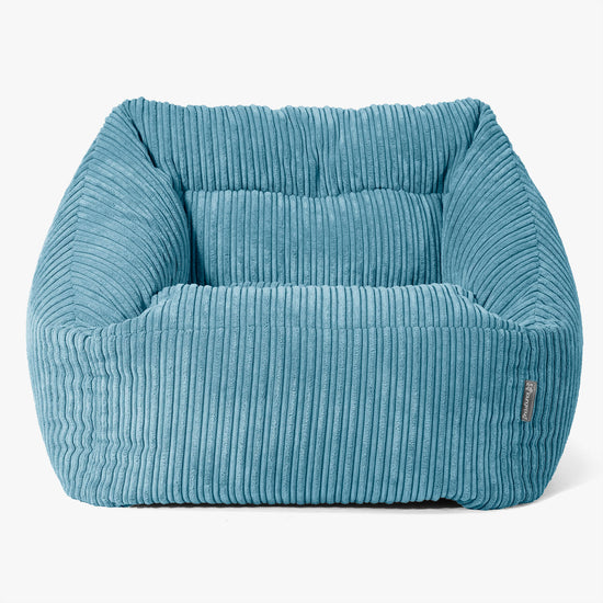 Maya Bean Bag Chair - Cord Aegean Blue 03