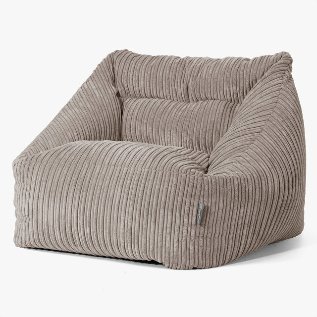 Maya Bean Bag Chair - Cord Dovetail Grey 01