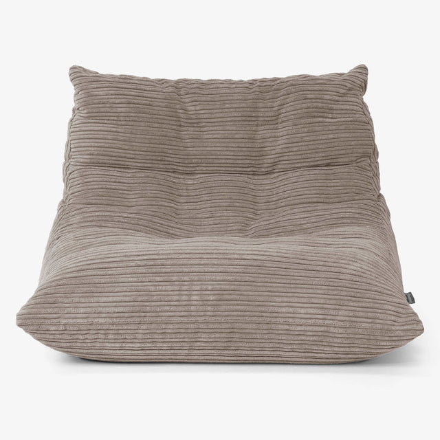 Sedací vak Noah na podlahu - Menčester Sivá holubica 01