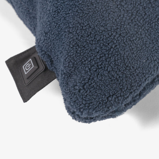 Vyhrievaný vankúš 45 x 45cm - Sherpa Námornícka modrá 02