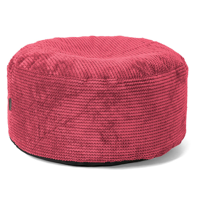 Velká okrúhla podnožka - Pom Pom Pastelová červená 01