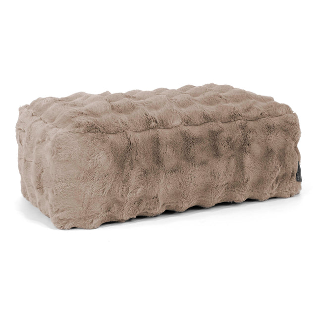 Velká podnožka - Umelá kožušina Bublina Norková 01