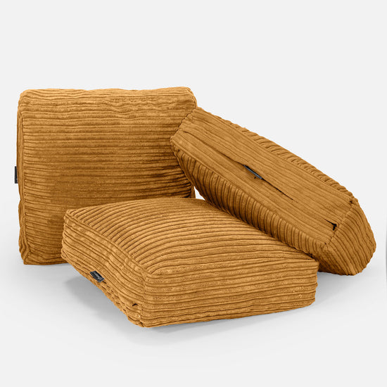 Veľký podlahový vankúš - Menčester Zlatý Med 04