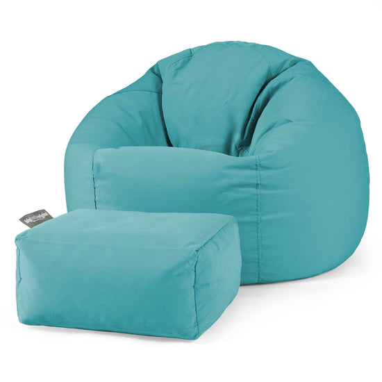 SoleiStorm™ Ultra 2000 h+ Klasická stolička sedací vak - Olefin Cyanová 02