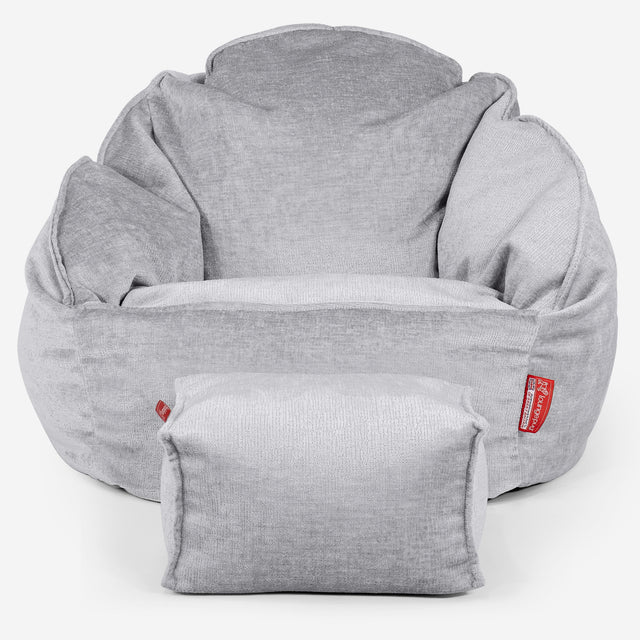 Bublinková stolička sedací vak - Ženilka Šedá 02