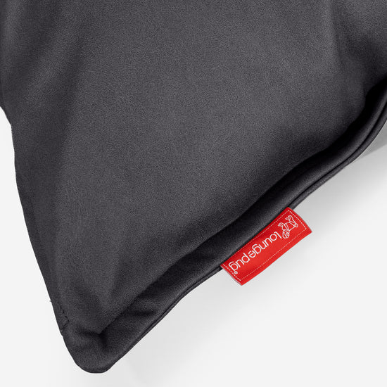 Extra veľký dekoračný poťah na vankúš 70 x 70 cm - Vegánska koža Čierna 03