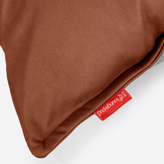 Extra veľký dekoračný poťah na vankúš 70 x 70 cm - Vegánska koža Gaštanová 03