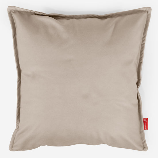 Extra veľký dekoračný poťah na vankúš 70 x 70 cm - Vegánska koža Slonovinová 01