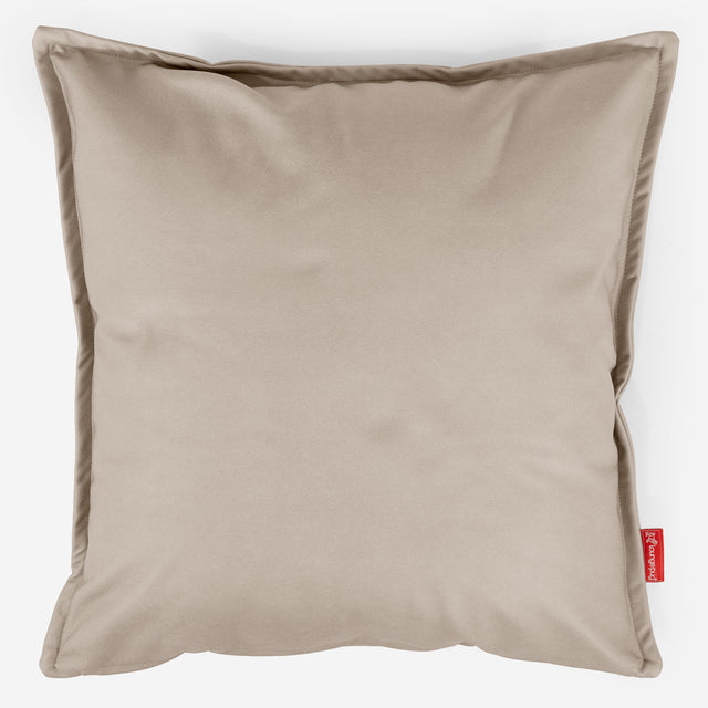 Extra veľký dekoračný poťah na vankúš 70 x 70 cm - Vegánska koža Slonovinová 01