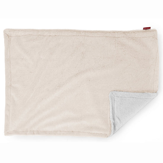 Deka / prikrývka Sherpa - Falošná králičia kožušina Biela 03