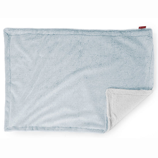 Deka / prikrývka Sherpa - Falošná králičia kožušina Prašná modrá 03