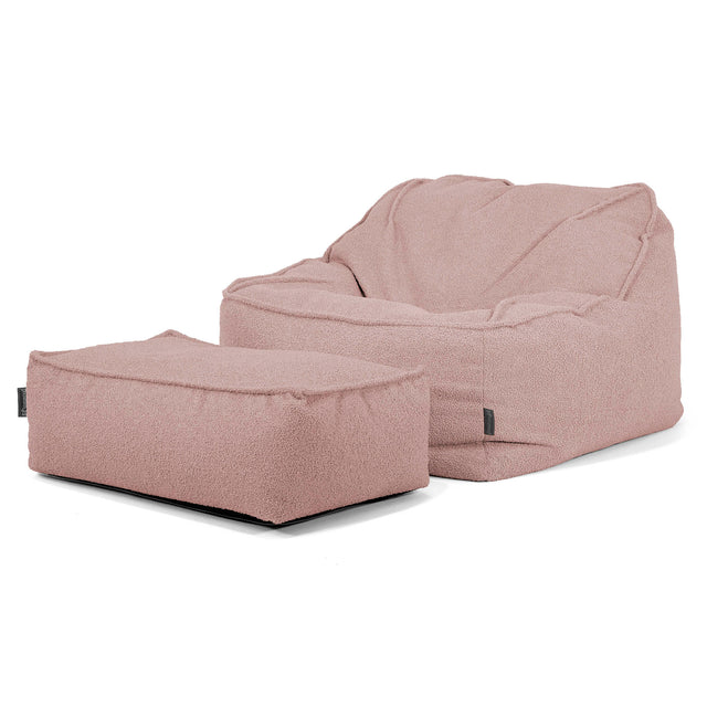 Kreslo sedací vak Sloucher - Buklé Ružová_02