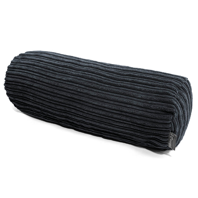 Dekoračný valčekový poťah na vankúš 20 x 55 cm - Menčester Čierna 01