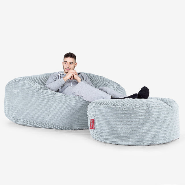 Mega mamutia pohovka sedací vak - Menčester Detská modrá 02