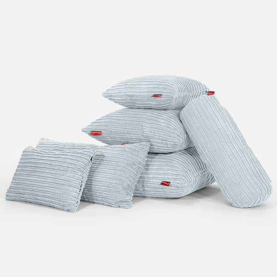 Obdĺžnikový dekoračný poťah na vankúš XL 40 x 80 cm - Menčester Detská modrá 04