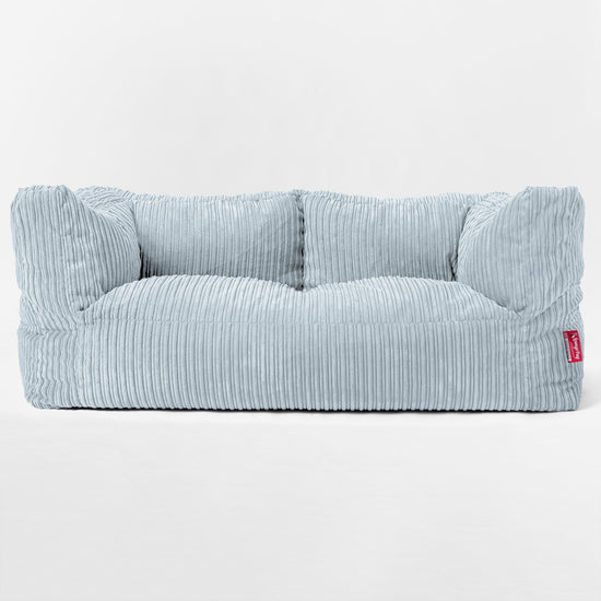 Obrovská 2-miestna pohovka sedací vak Albert pre deti vo veku 3-14 rokov - Menčester Detská modrá 03