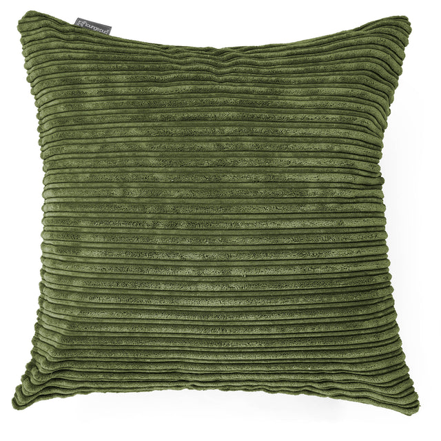 Extra veľký dekoračný poťah na vankúš 70 x 70 cm - Menčester Lesná zelená 01