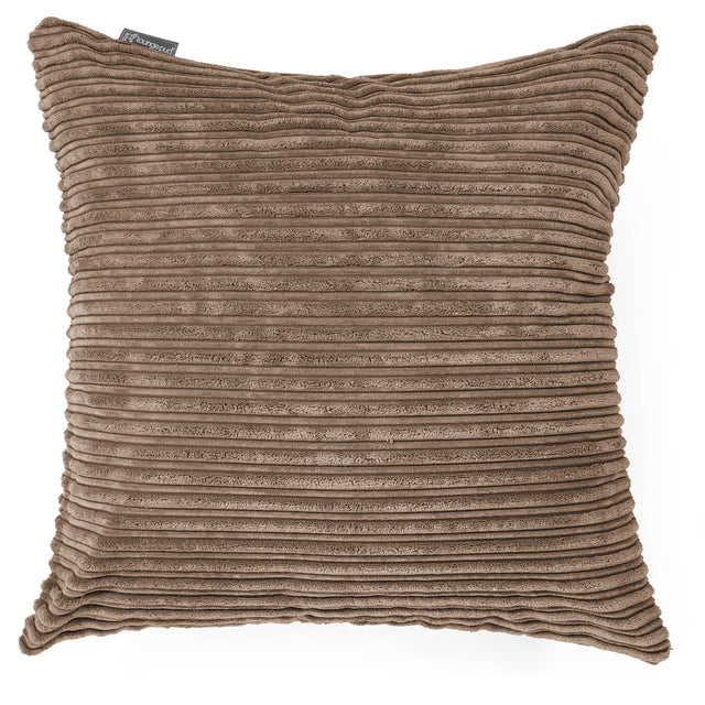 Extra veľký dekoračný poťah na vankúš 70 x 70 cm - Menčester Mocha 01