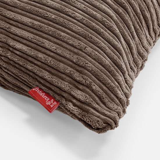 Extra veľký dekoračný poťah na vankúš 70 x 70 cm - Menčester Mocha 03