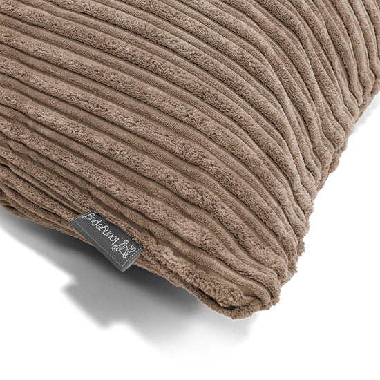 Extra veľký dekoračný poťah na vankúš 70 x 70 cm - Menčester Mocha 03