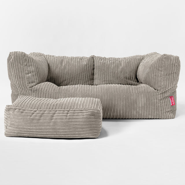 Obrovská 2-miestna pohovka sedací vak Albert pre deti vo veku 3-14 rokov - Menčester Norková 02