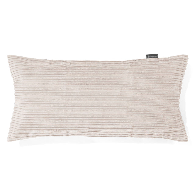 Obdĺžnikový dekoračný poťah na vankúš XL 40 x 80 cm - Menčester Slonovinová 01