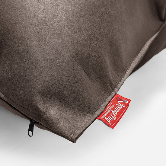 Dekoračný poťah na vankúš 47 x 47 cm - Obnosená koža Prírodná bridlicová 02