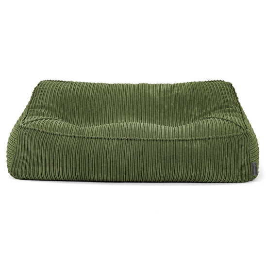 Pohovka sedací vak Sloucher - Menčester Lesná zelená 03