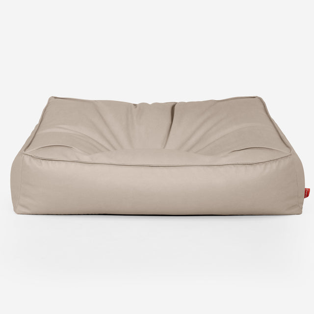 Pohovka sedací vak Sloucher - Vegánska koža Slonovinová 01