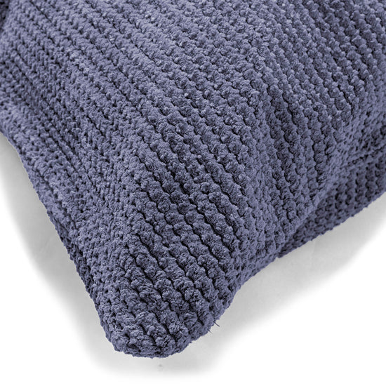 Extra veľký dekoračný poťah na vankúš 70 x 70 cm - Pom Pom Fialová 03