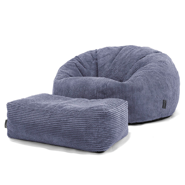 Klasická pohovka sedací vak - Pom Pom Fialová 02