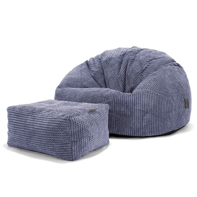 Klasická stolička sedací vak - Pom Pom Fialová 02