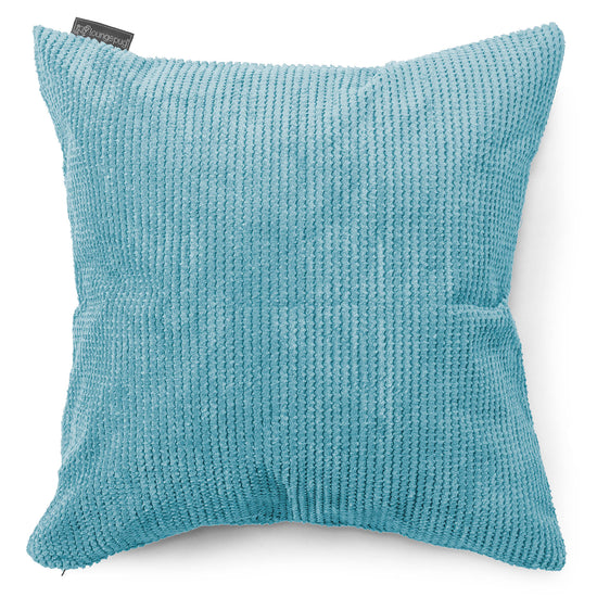 Extra veľký dekoračný poťah na vankúš 70 x 70 cm - Pom Pom Morská modrá 01