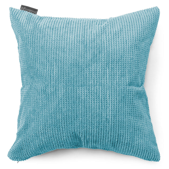 Extra veľký dekoračný poťah na vankúš 70 x 70 cm - Pom Pom Morská modrá 01