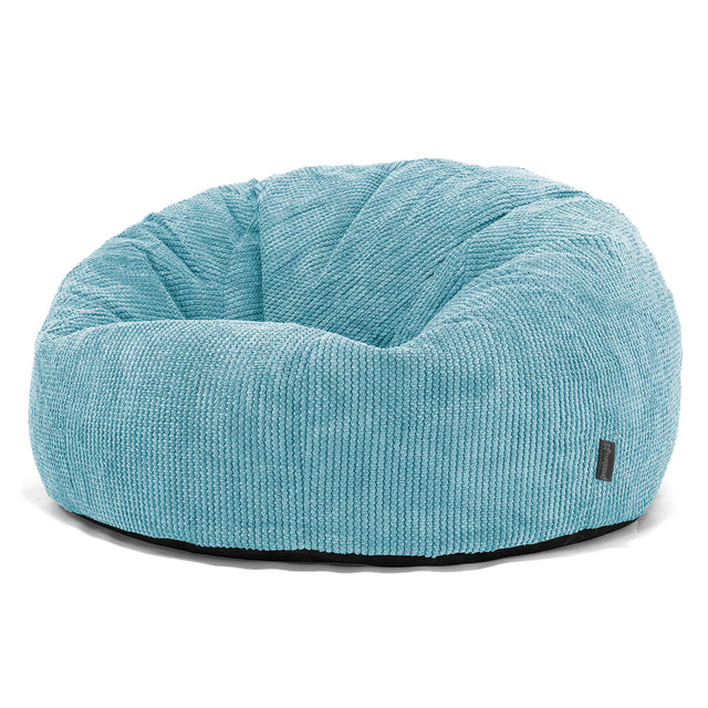 Klasická pohovka sedací vak - Pom Pom Morská modrá 01