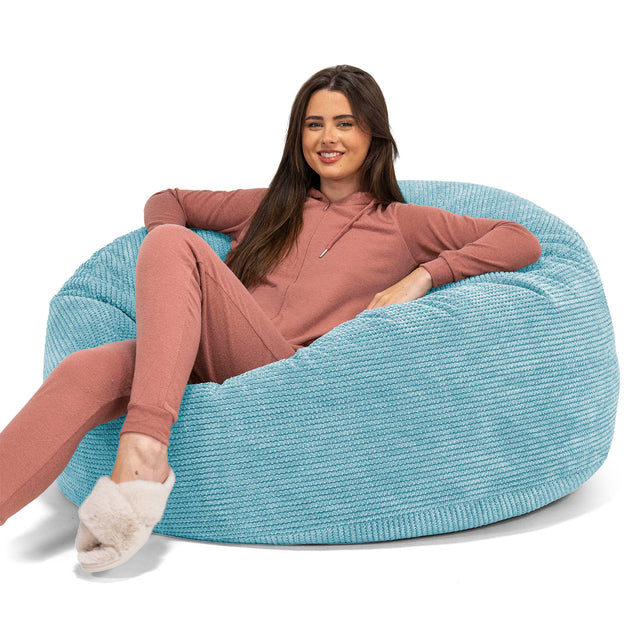 Mamutia pohovka sedací vak - Pom Pom Morská modrá 01