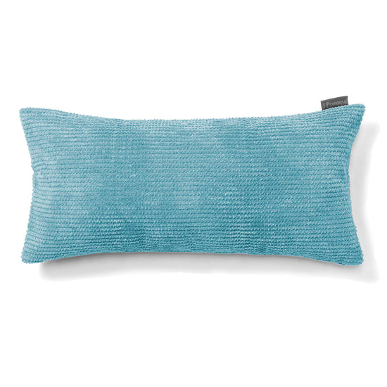 Obdĺžnikový dekoračný poťah na vankúš XL 40 x 80 cm - Pom Pom Morská modrá 01