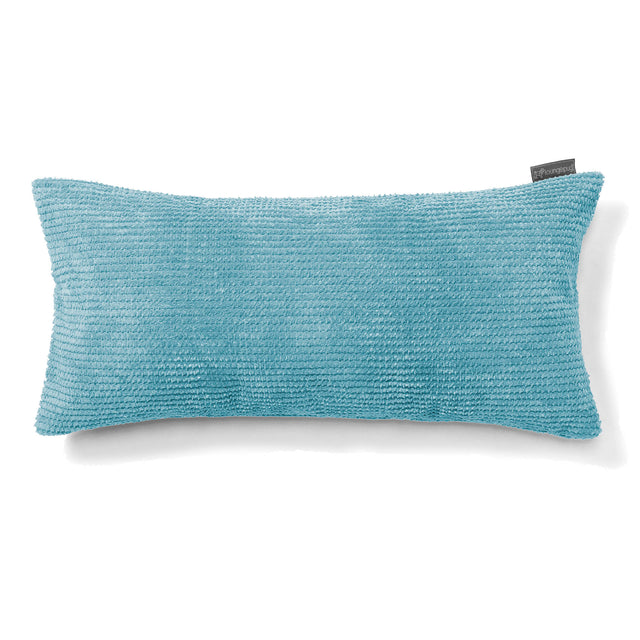 Obdĺžnikový dekoračný poťah na vankúš XL 40 x 80 cm - Pom Pom Morská modrá 01