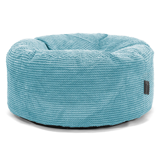 Velká okrúhla taburetka - Pom Pom Morská modrá 01