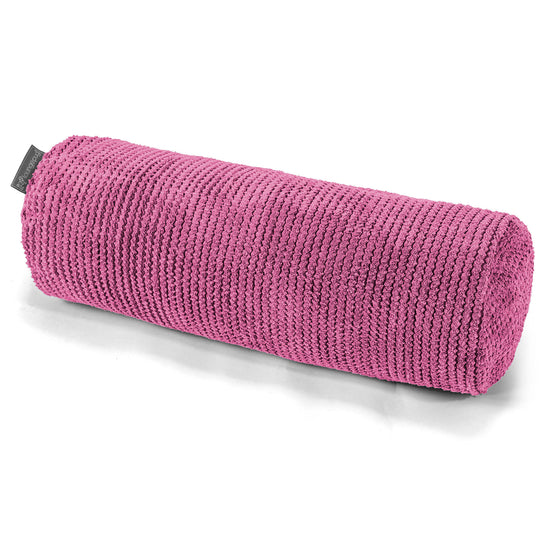 Dekoračný valčekový poťah na vankúš 20 x 55 cm - Pom Pom Ružová 01