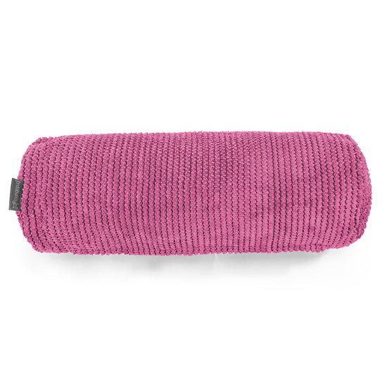 Dekoračný valčekový poťah na vankúš 20 x 55 cm - Pom Pom Ružová 02