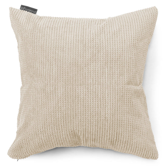 Extra veľký dekoračný poťah na vankúš 70 x 70 cm - Pom Pom Slonovinová 01