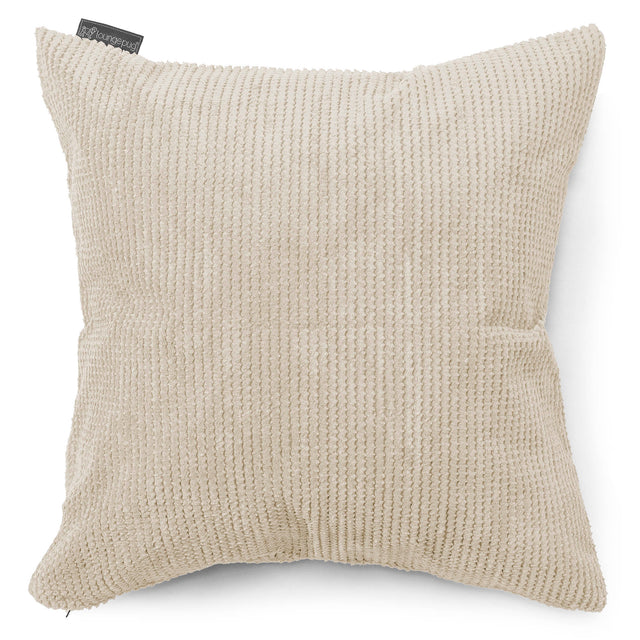 Extra veľký dekoračný poťah na vankúš 70 x 70 cm - Pom Pom Slonovinová 01