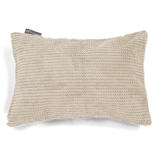 Obdĺžnikový dekoračný poťah na vankúš 35 x 50 cm - Pom Pom Slonovinová 01