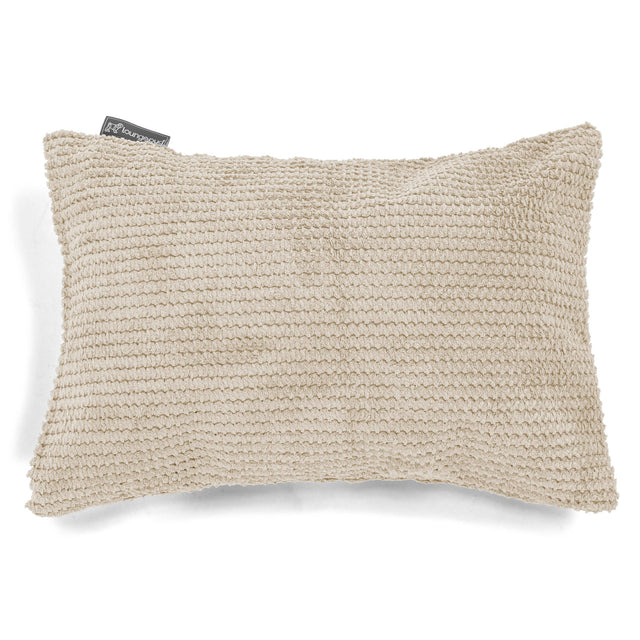 Obdĺžnikový dekoračný poťah na vankúš 35 x 50 cm - Pom Pom Slonovinová 01